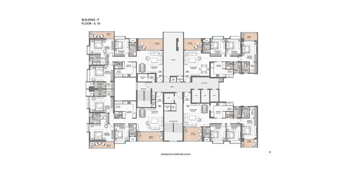 Building - F (Floor - 05, 10)