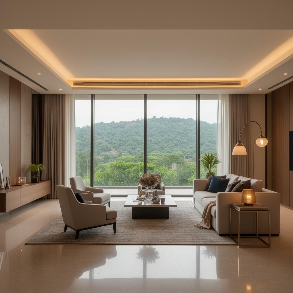 4 BHK luxury flat interior in Baner