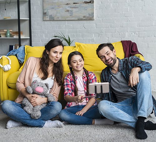 Collage showing people enjoying outdoor activities, community living, and a modern One Presidential tower 'F' at Sereno